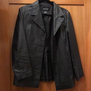 Dunne & Cole leather coat